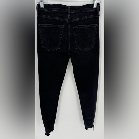 AGOLDE Black Cropped Distressed Ankle Skinny Jeans - Picture 5 of 15